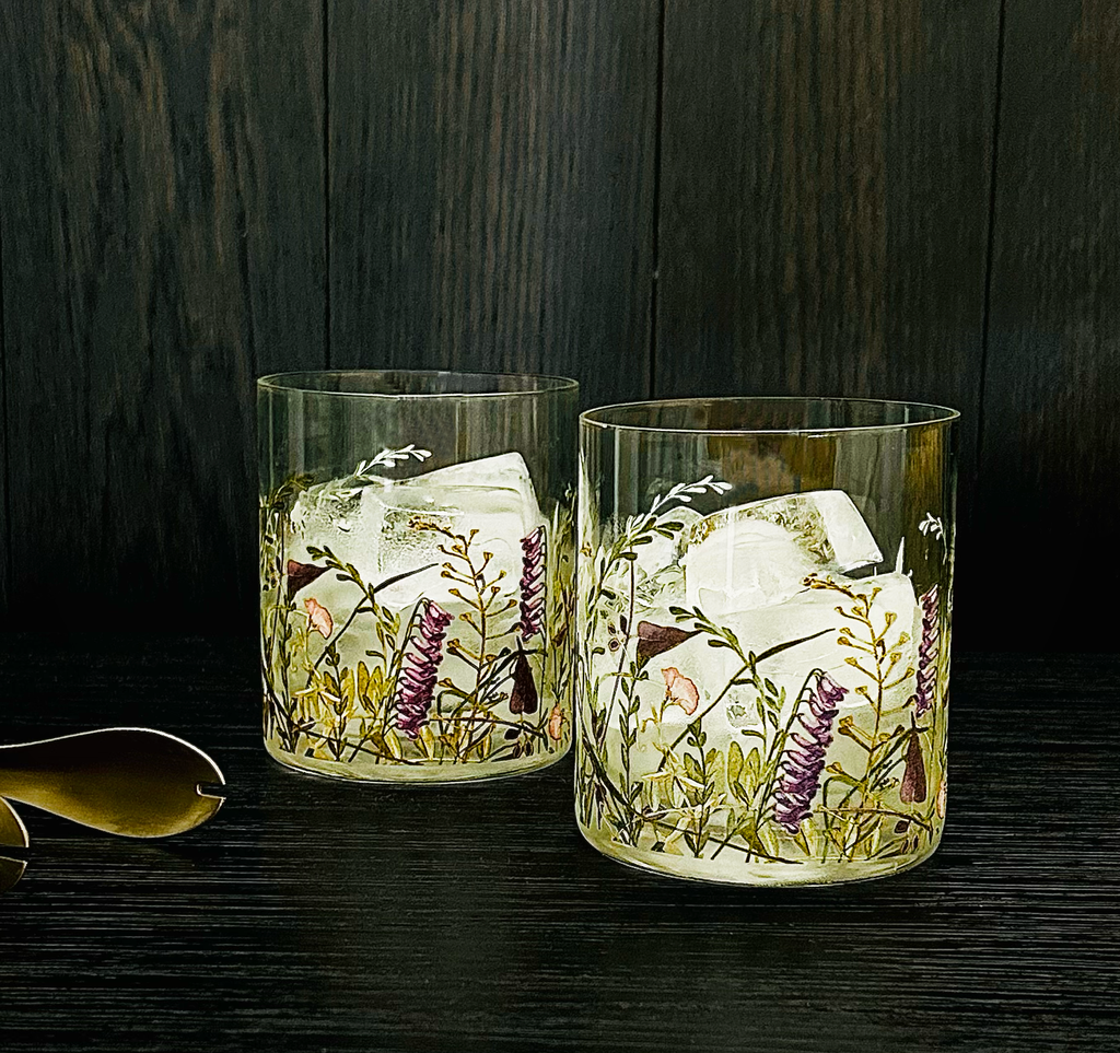 NEW Wildflower Old Fashioned Single Glass