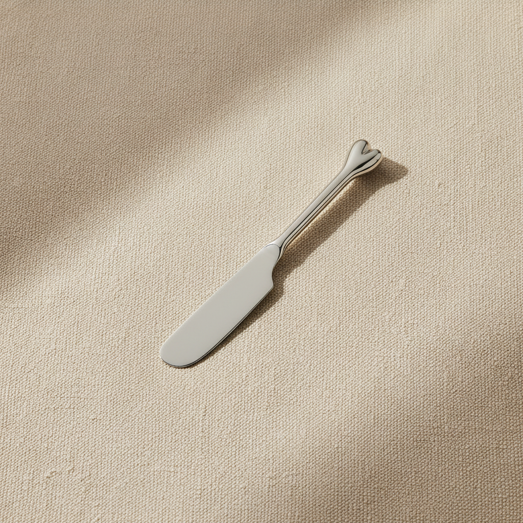 Heart Butter/Pate Knife- Silver