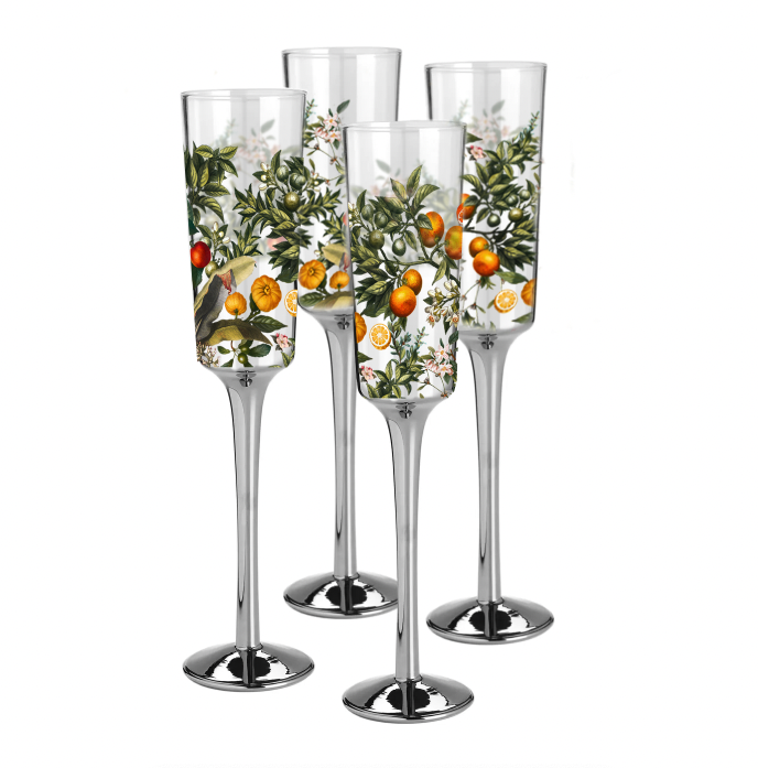 NEW Sorrento Champagne Flutes set of 4 - pre-order for late Oct