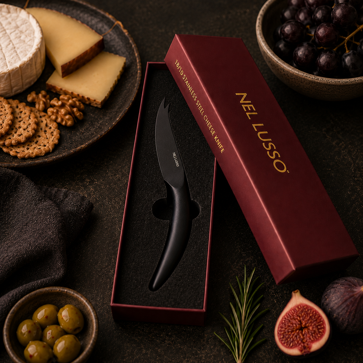 NEW Otto Cheese Knife Vintage Black  - Pre order for October