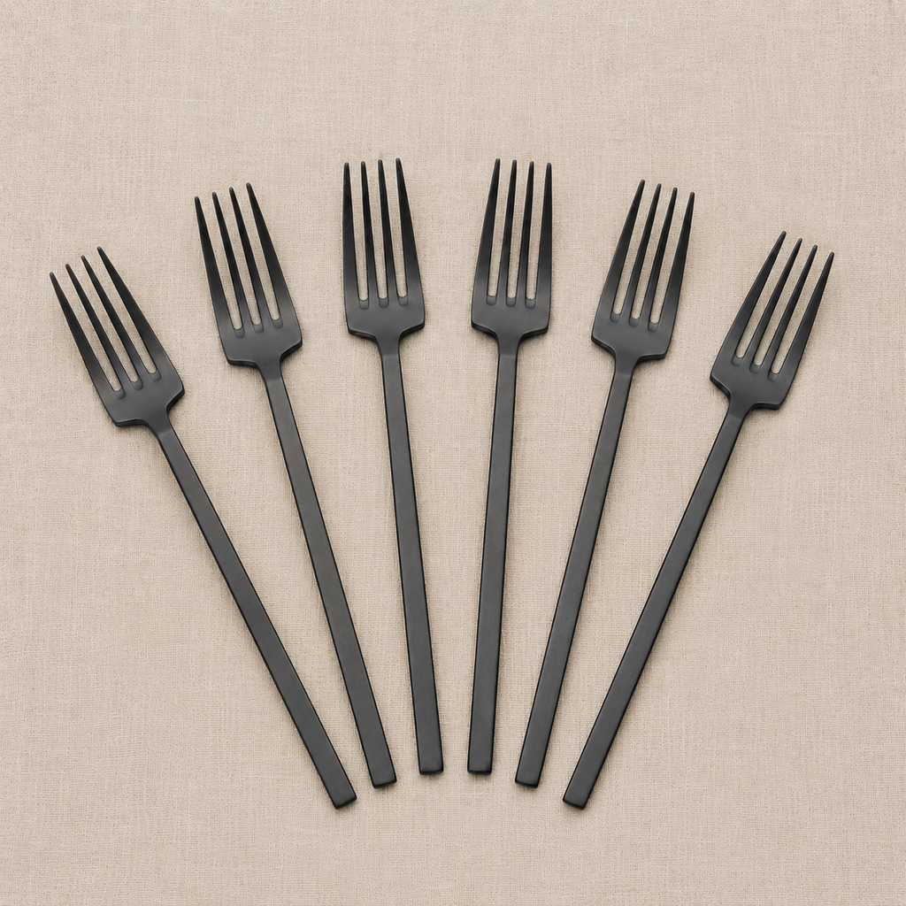 NEW Otto Dessert Fork Set of 6 Vintage Black  - Pre order for November