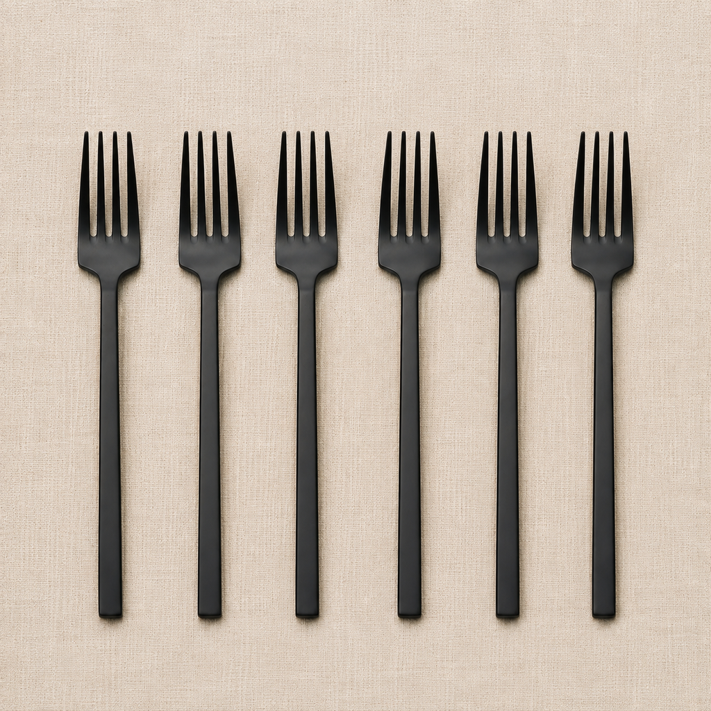NEW Otto Dessert Fork Set of 6 Vintage Black  - Pre order for November
