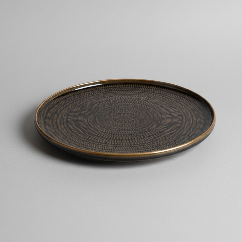 NEW Lotti 33cm Serving Platter umber