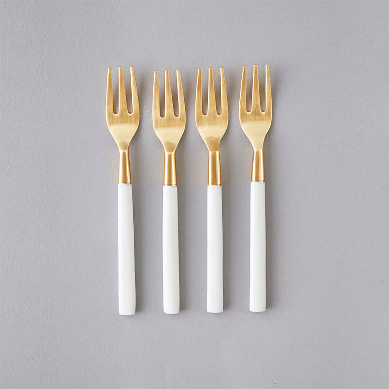 Nel Lusso Bianco Cake Fork Set of 4